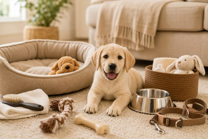 Puppy supplies and preparation — new puppy checklist for Houston families